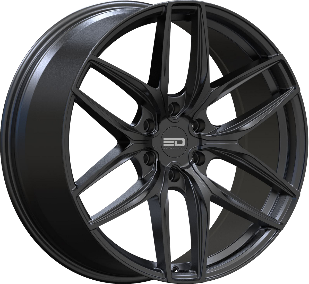 Euro Design Forza 6 Matte Black 20x9 +15 6x139.7mm 78.1mm