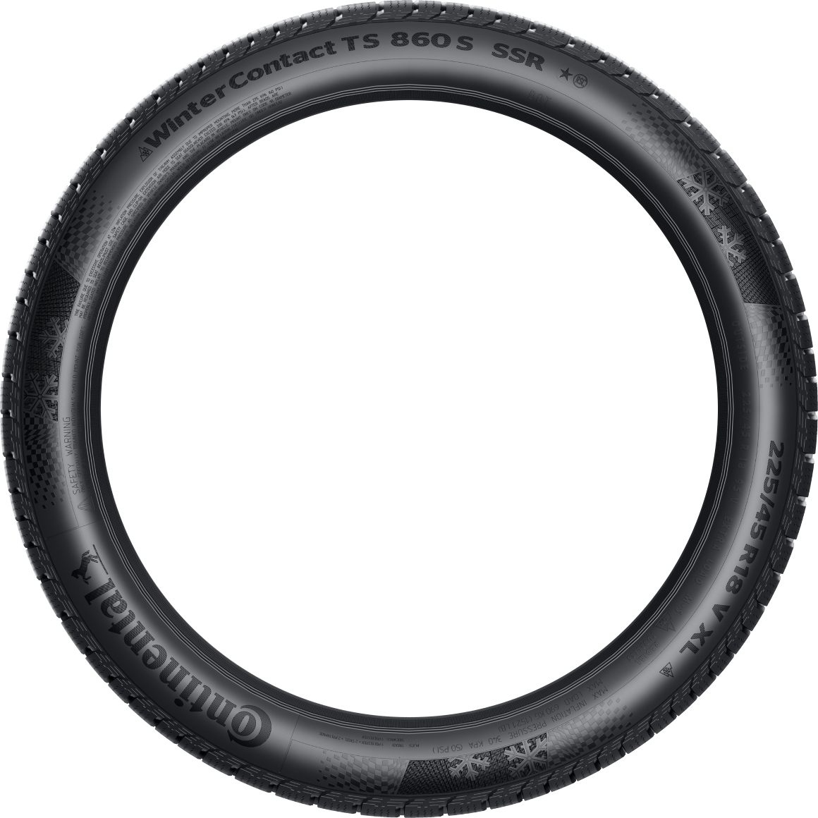 Continental WinterContact TS 860 S 225/55R19 103V XL (N0) - Wheelwiz