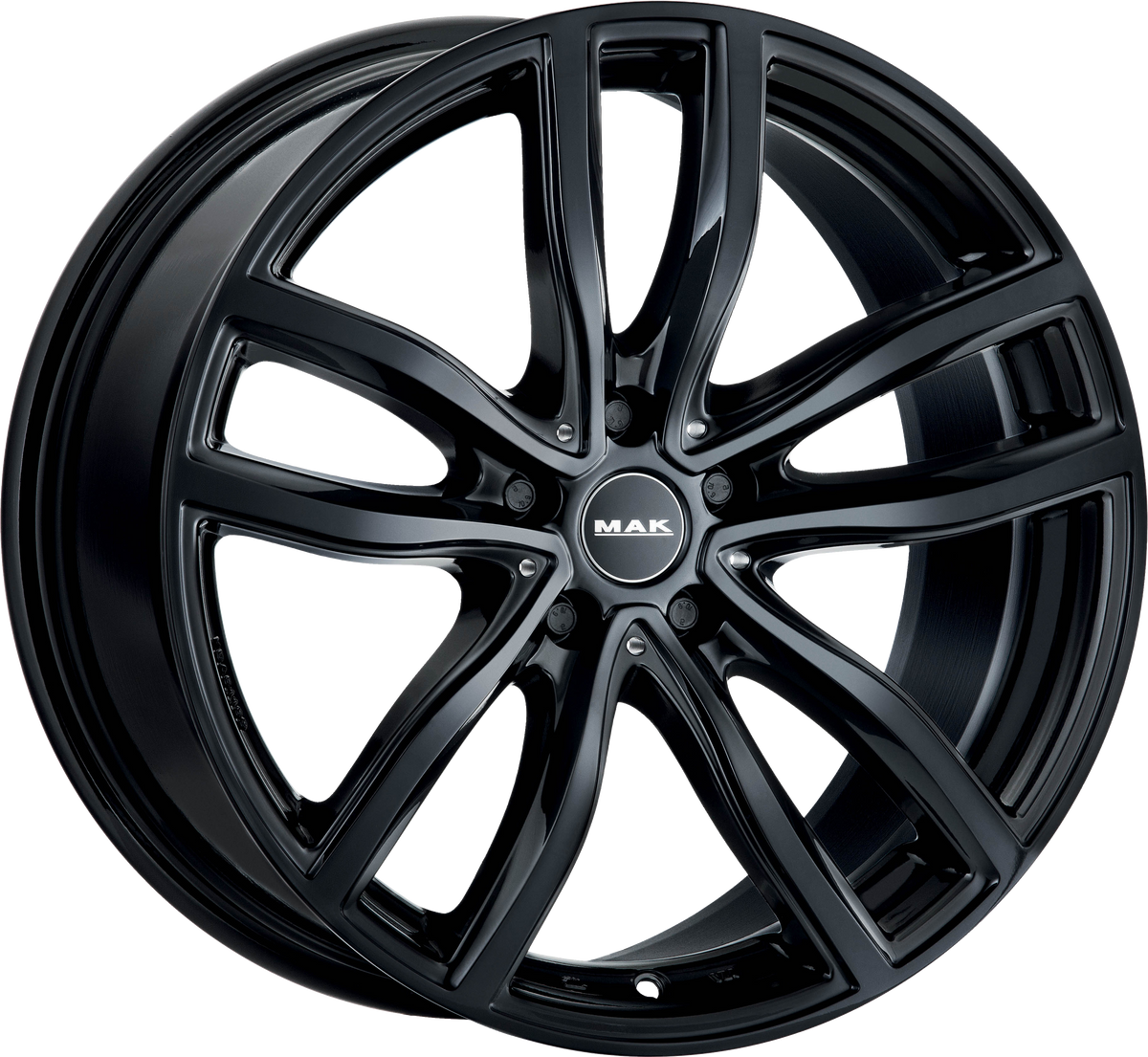 MAK FAHR Gloss Black 20x8 +35 5x120mm 72.6mm - Wheelwiz