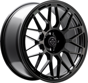 Fondmetal 9Evo Gloss Black 19x8 +19 5x112mm 66.5mm - Wheelwiz