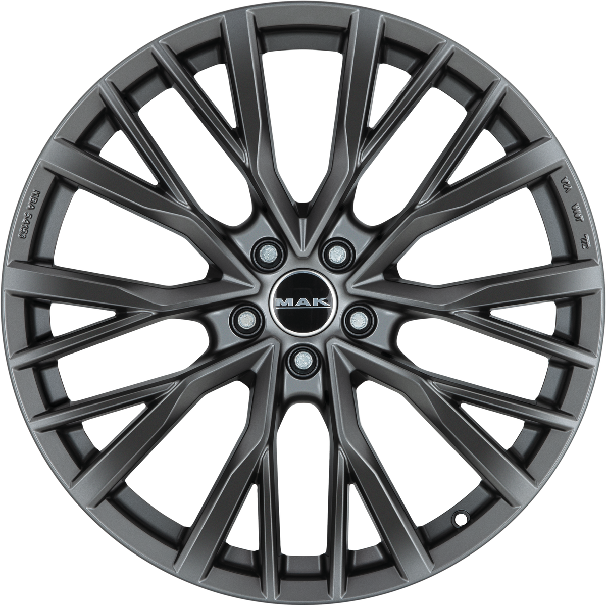 MAK Kent Matte Titanium Dark 20x8.5 +43 5x120mm 72.6mm - Wheelwiz