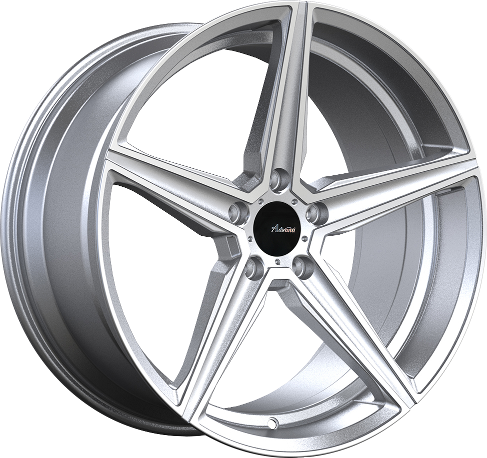 Advanti Cammino Silver W/ Machined Face 19x8.5 +45 5x100mm 73.1mm - Wheelwiz