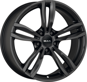 MAK LUFT Matte Black 16x7 +52 5x112mm 66.6mm - Wheelwiz