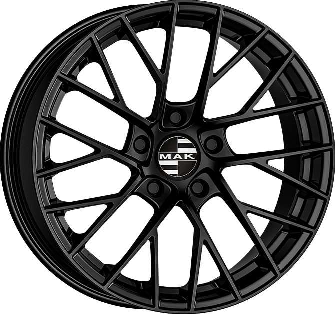 MAK Monaco-D Gloss Black 21x11.5 +59 5x130mm 71.6mm - Wheelwiz