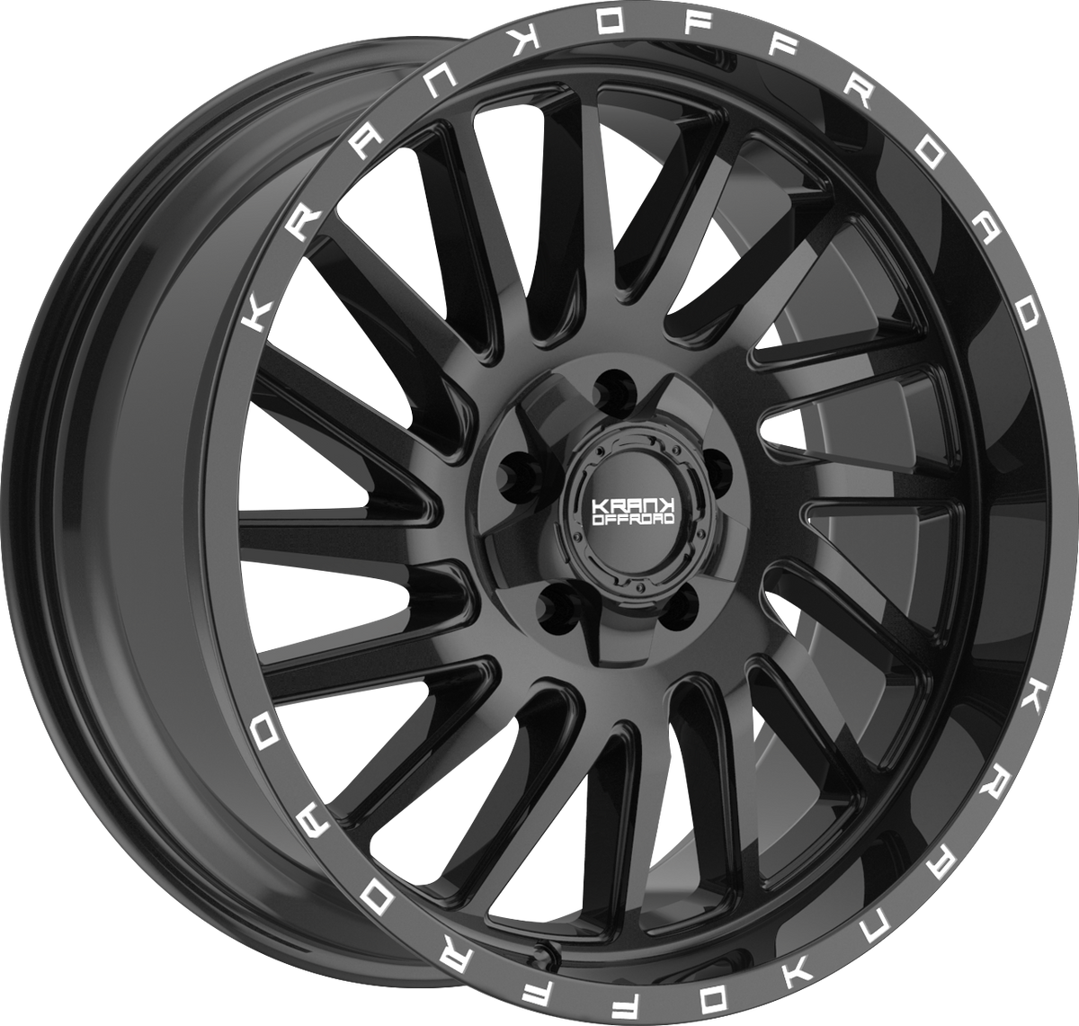 Krank Coil Gloss Black 20x9 0 5x127|5x139.7mm 77.8mm - Wheelwiz