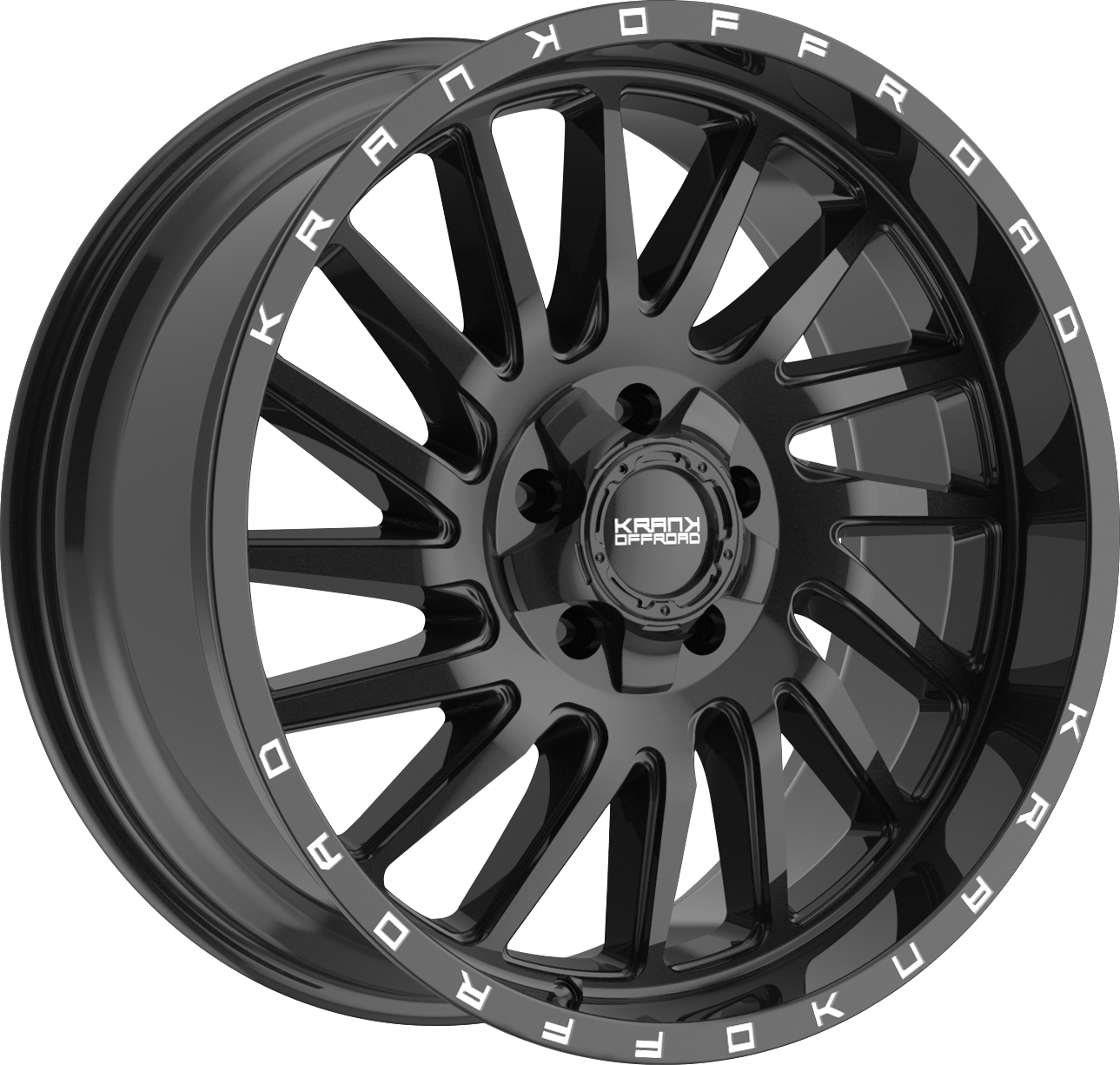 Krank Coil Gloss Black 20x9 0 5x127|5x139.7mm 77.8mm - Wheelwiz