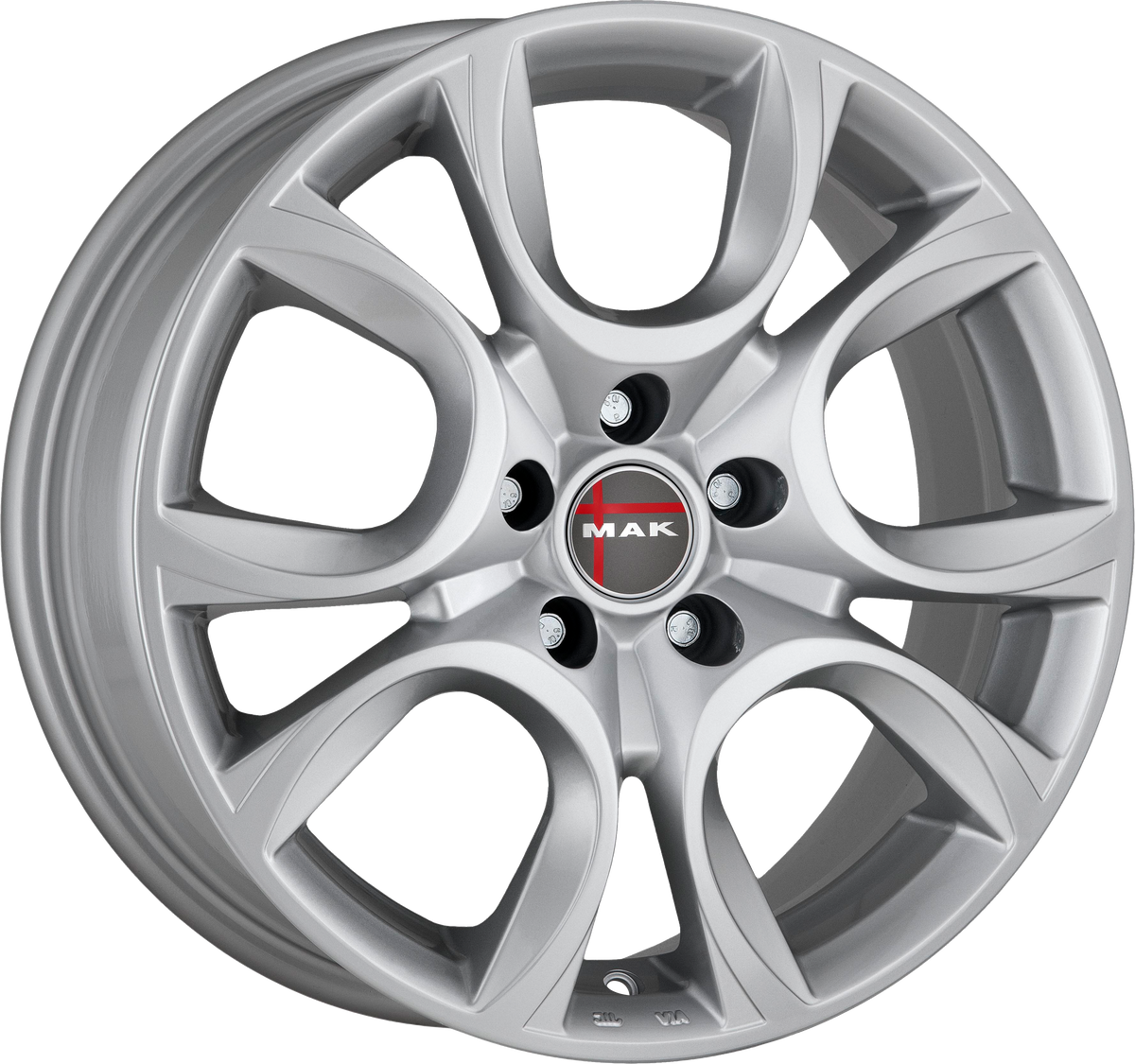 MAK TORINO W Silver 16x7 +39 4x98mm 58.1mm - Wheelwiz