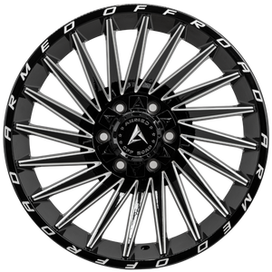 Armed Wheels Militia Gloss Black Milled 20x9 +12 6x135mm 108.1mm - Wheelwiz