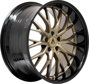 Armed Wheels Czar Matte Bronze + Black Barrel 18x8 +32 5x120mm 74.1mm - Wheelwiz