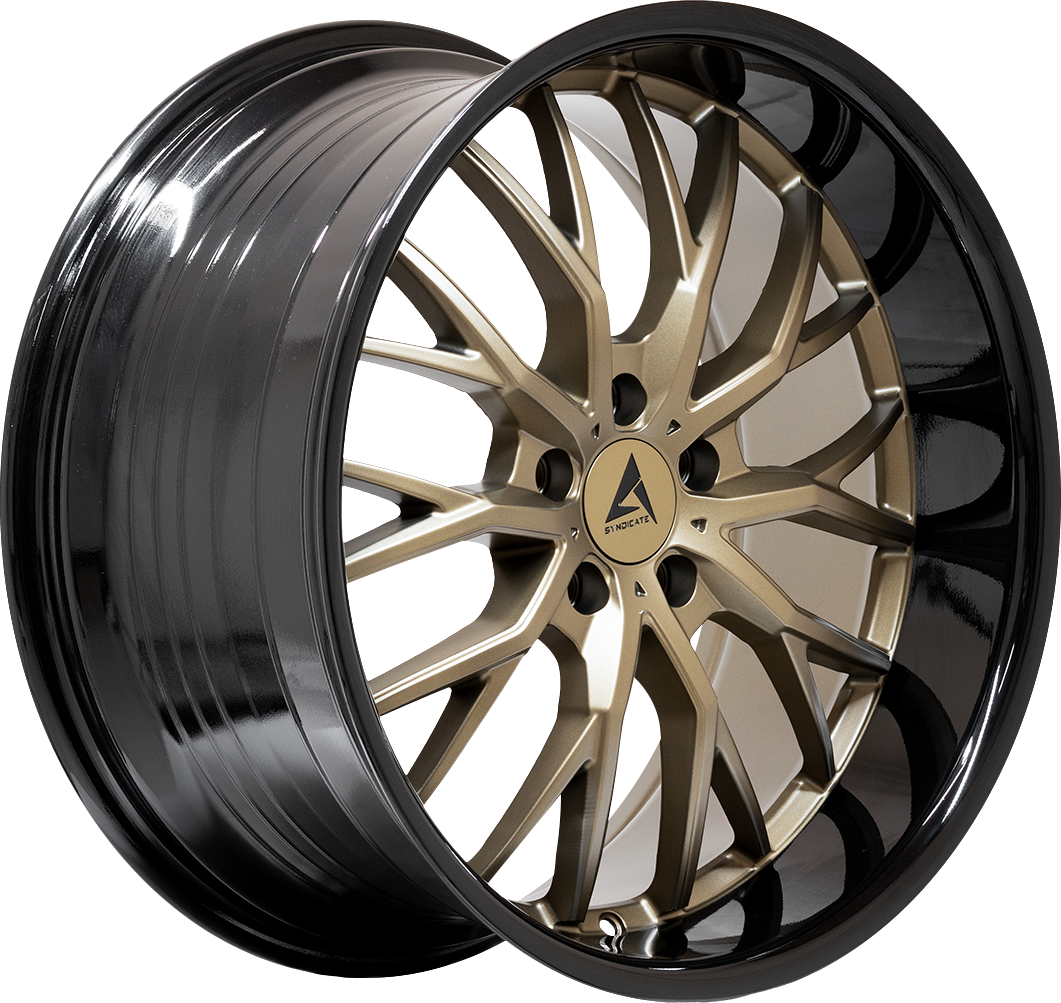 Armed Wheels Czar Matte Bronze + Black Barrel 19x8.5 +20 Custom 74.1mm - Wheelwiz