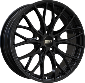 Euro Design Camillo - EFS Gloss Black 18x8 +42 5x100|5x105|5x110|5x112|5x115|5x118|5x108|5x114.3|5x98mm 72.6mm - Wheelwiz