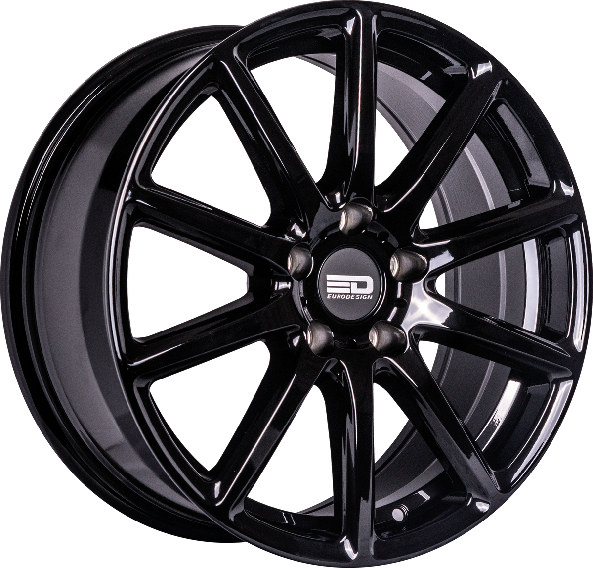 Euro Design Legend Gloss Black 19x8.5 +35 5x114.3mm 72.6mm - Wheelwiz