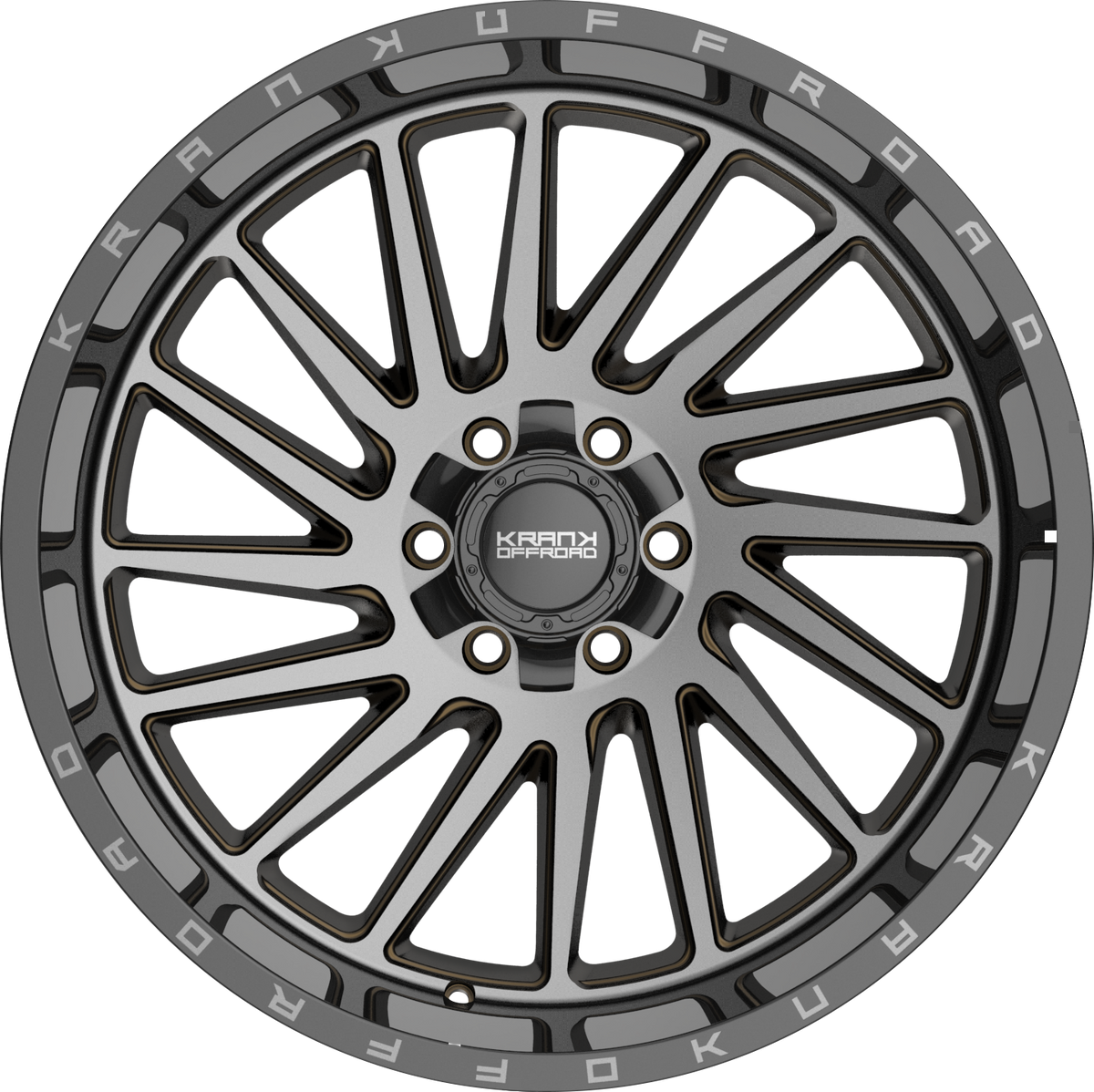 Krank Coil Bronze Dark Tint w/ Gloss Black Barrel 22x12 -44 6x135|6x139.7mm 108mm - Wheelwiz
