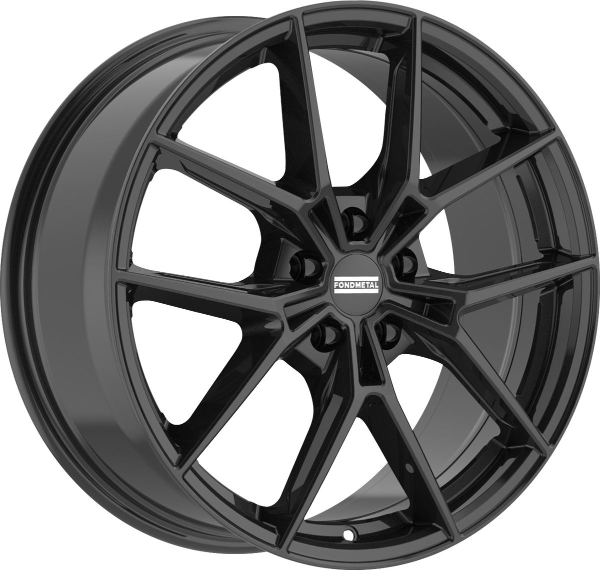 Fondmetal Iupiter Gloss Black 18x8 +34 5x112mm 66.5mm - Wheelwiz