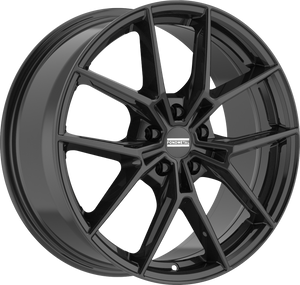 Fondmetal Iupiter Gloss Black 18x8 +34 5x112mm 66.5mm - Wheelwiz