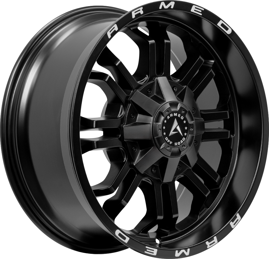 Armed Wheels Cannon Matte Black + Armed 20x10 -24 8x165.1mm 125.1mm - Wheelwiz