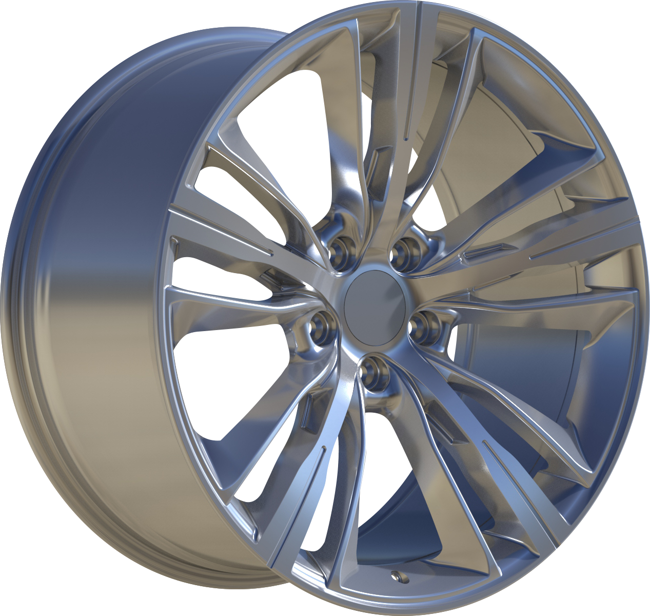 YKW Replica MF7 Silver 18x8 +35 5x120mm 72.6mm - Wheelwiz
