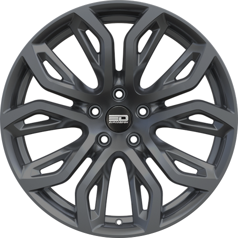 Euro Design Tillman Matte Gunmetal 20x10 +40 5x120mm 74.1mm - WheelWiz