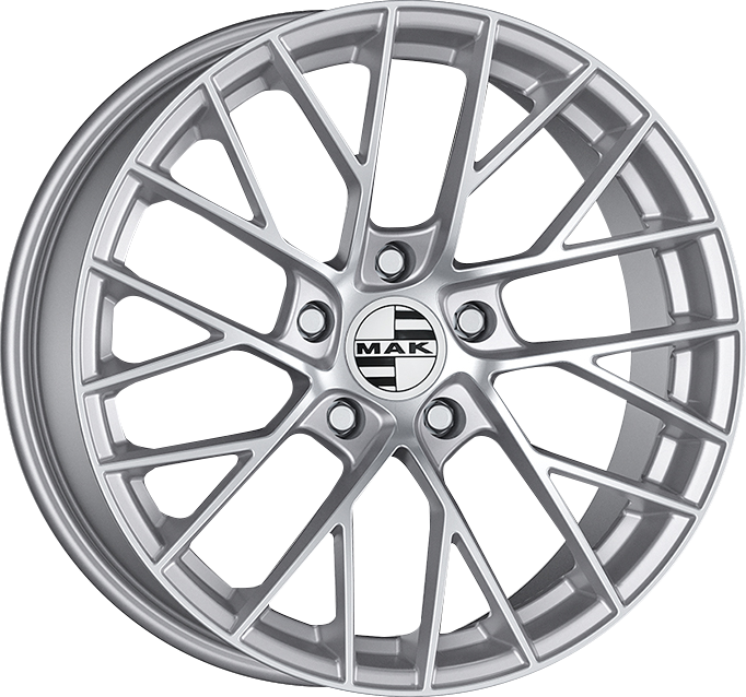 MAK MONACO-D Silver 20x11 +52 5x130mm 71.6mm - Wheelwiz