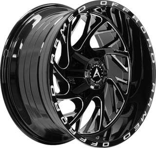 Armed Wheels Carnage Gloss Black Milled Armed 20x12 -44 8x165.1mm 125.1mm