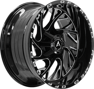 Armed Wheels Carnage Gloss Black Milled Armed 20x9 0 8x165.1mm 125mm - Wheelwiz