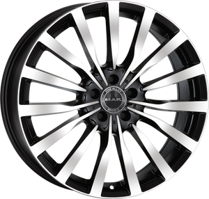 MAK Krone Black Mirror 20x9.5 +35 5x130mm 84.1mm - Wheelwiz