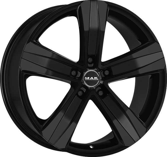 MAK Stone5 Gloss Black 18x7.5 +43 5x130mm 84.1mm - Wheelwiz