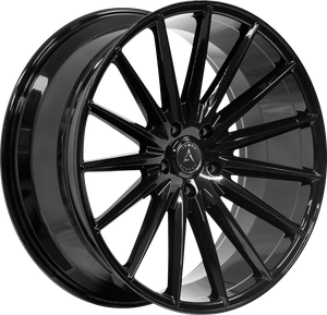 Armed Wheels Rival Gloss Black 17x7.5 +35 5x113mm 74.1mm - Wheelwiz