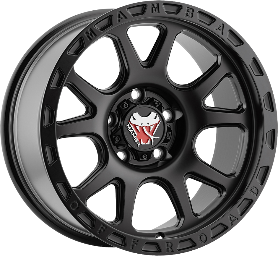 Mamba M27 Matte Black 17x9 +12 6x139.7mm 106.1mm - Wheelwiz