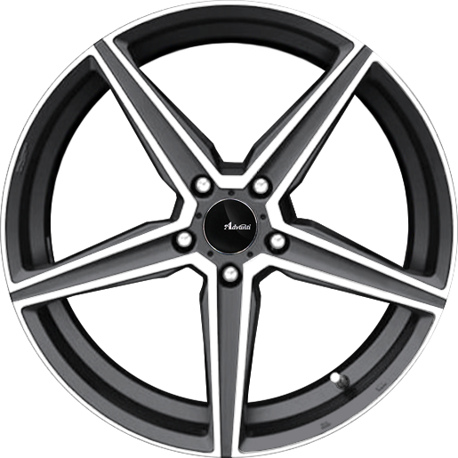 Advanti Cammino Matte Grey W/ Machined Face 18x9 +45 5x112mm 66.6mm - Wheelwiz