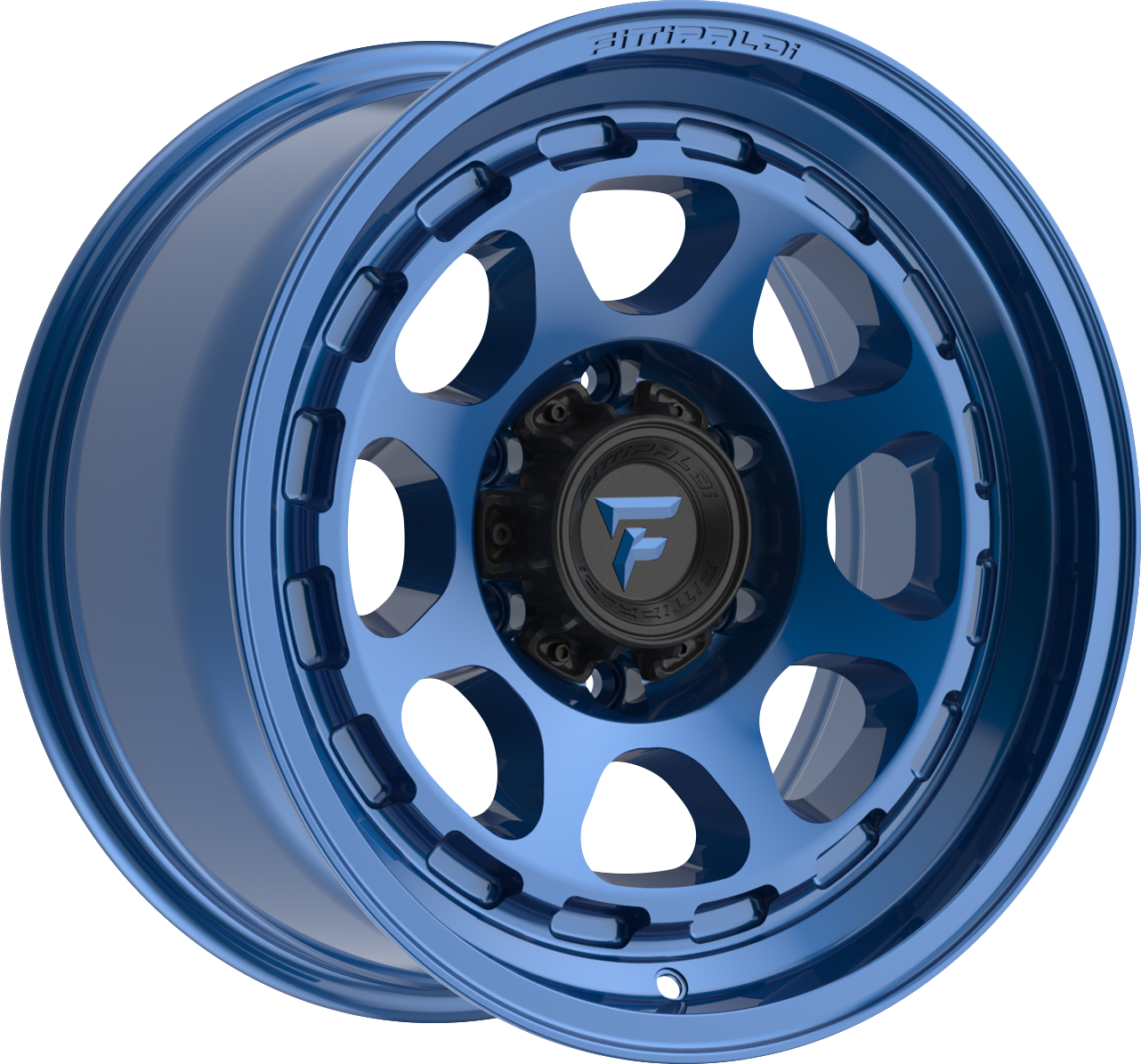 Fittipaldi FT103BL Gloss Blue 17x8.5 0 8x165.1mm 125.2mm - Wheelwiz