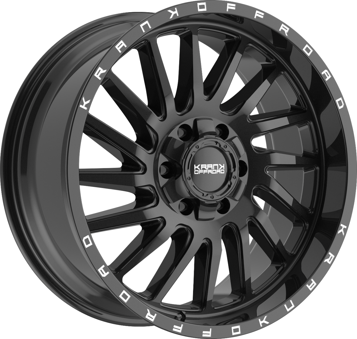 Krank Coil Gloss Black 20x9 +10 6x135|6x139.7mm 108mm - Wheelwiz