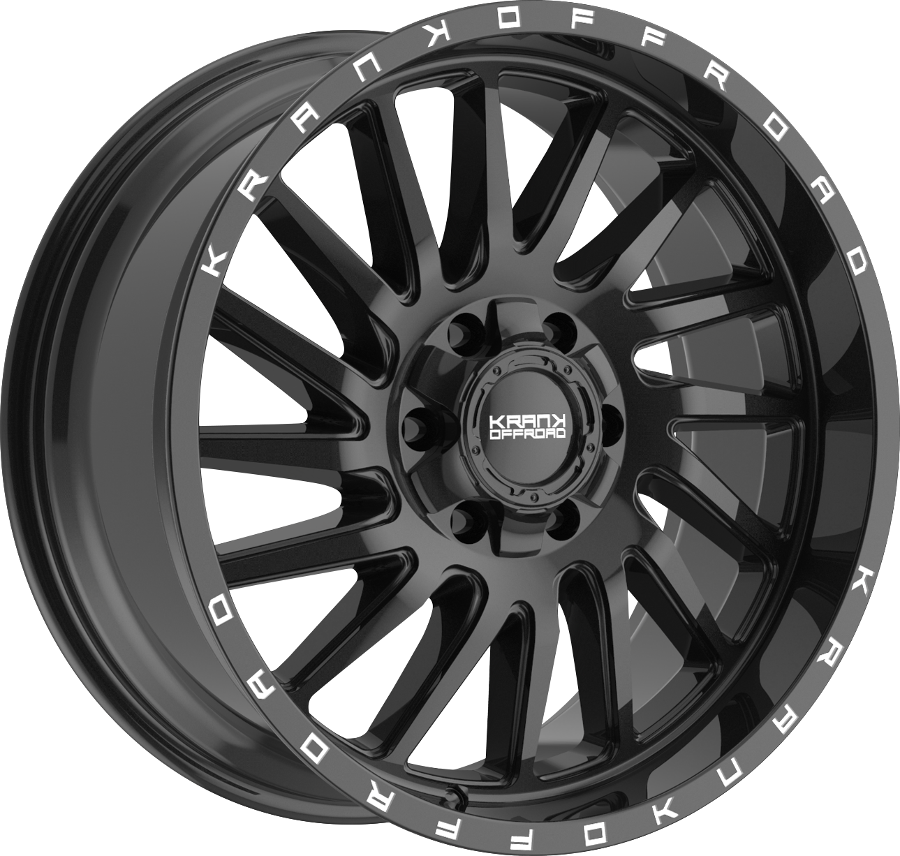 Krank Coil Gloss Black 20x9 +10 6x135|6x139.7mm 108mm - Wheelwiz
