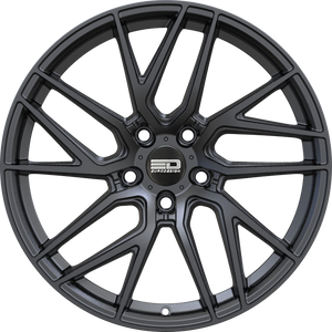 Euro Design Tech Matte Black 18x8 +42 5x100mm 56.1mm - WheelWiz