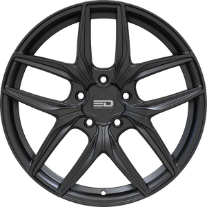 Euro Design Forza Matte Black 20x9 +35 5x114.3mm 72.6mm