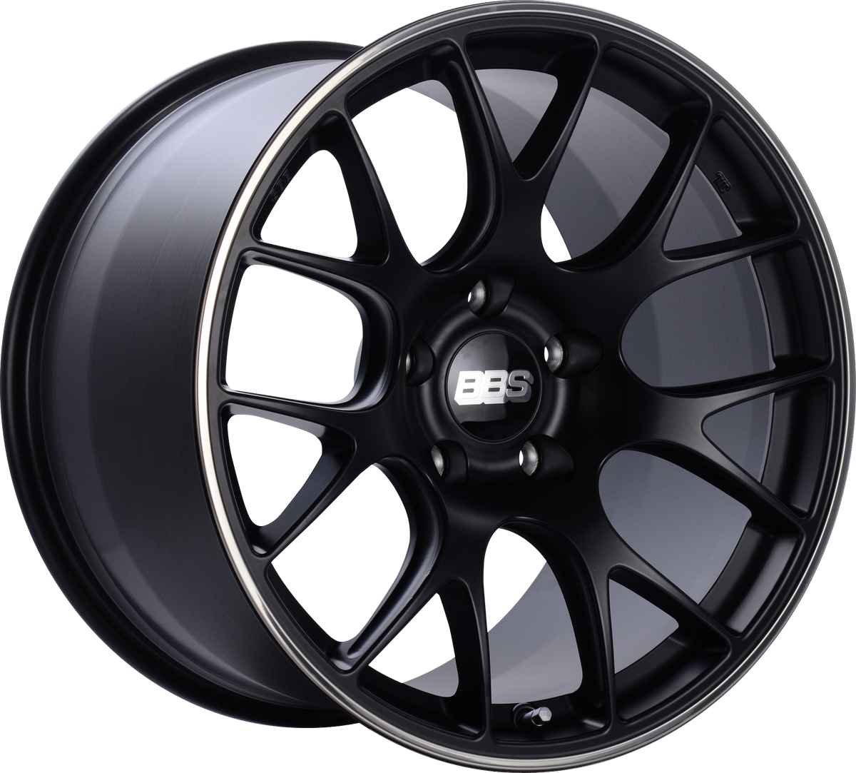 BBS CHR BLACK w/STAINLESS LIP 20x9.5 +40 5x114.3mm 66mm - Wheelwiz