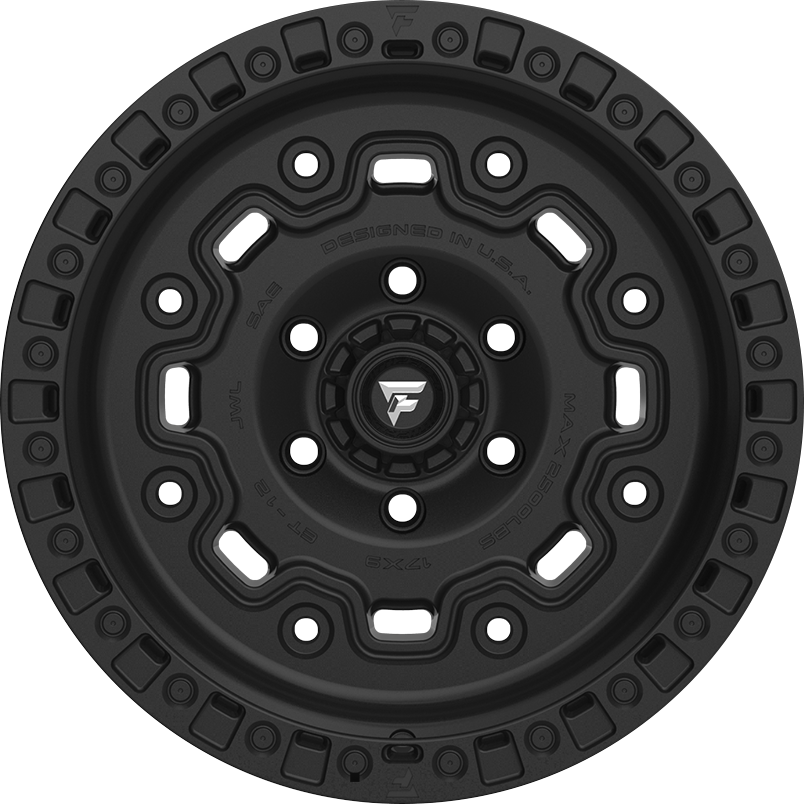 Fittipaldi FTC16SB Satin Black 17x9 -12 6x139.7mm 106.2mm - Wheelwiz