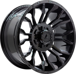 Armed Wheels Havoc Full Gloss Black 22x10 -18 8x165.1mm 125.1mm - Wheelwiz