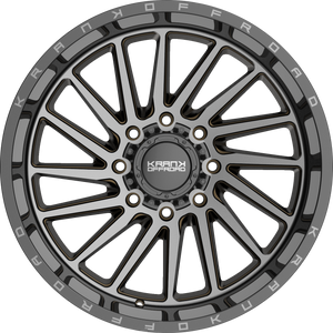 Krank Coil Bronze Dark Tint w/ Gloss Black Barrel 22x12 -44 8x165.1mm 125.1mm - Wheelwiz