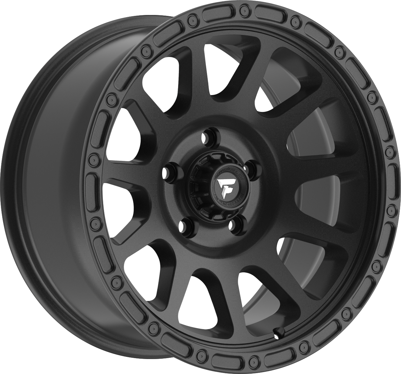 Fittipaldi FT105 Satin Black 20x9 +18 8x180mm 124.3mm - Wheelwiz