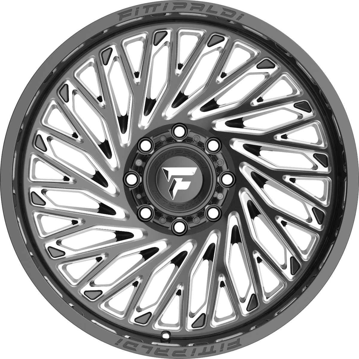 Fittipaldi FA15 Gloss Black Milled 22x10 -19 8x170mm 125.2mm - Wheelwiz