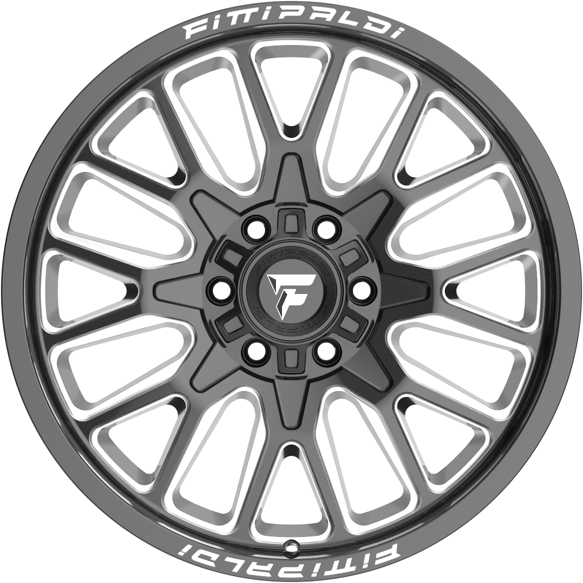 Fittipaldi FA18BM Gloss Black Milled 20x12 -44 8x165.1mm 125.2mm - Wheelwiz