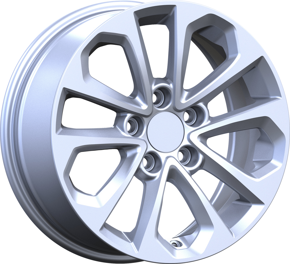 YKW Replica MF21 Silver 16x7 +40 5x114.3mm 64.1mm - Wheelwiz