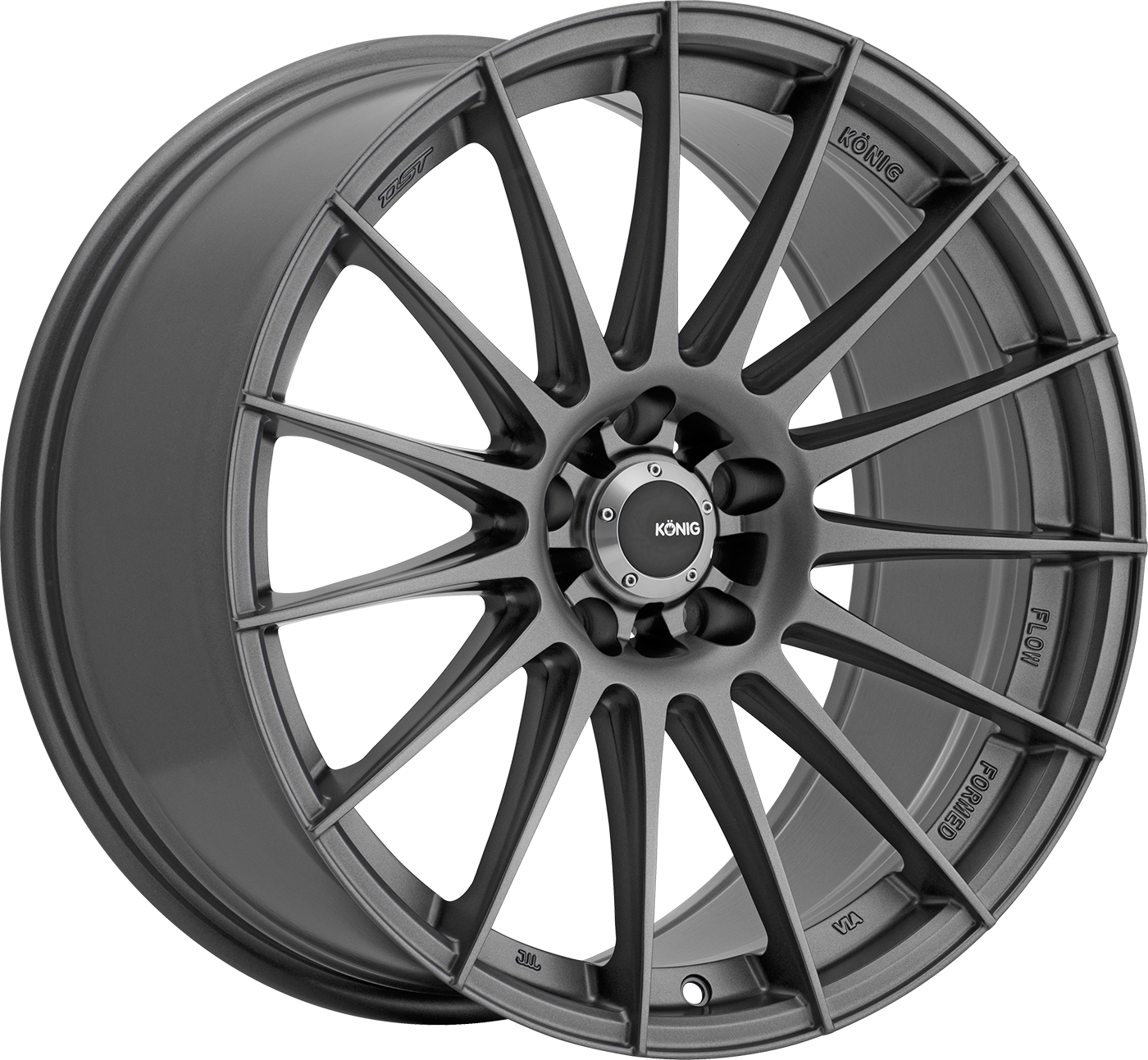 Konig Rennform Matte Grey 18x8 +35 5x114.3mm 73.1mm - WheelWiz