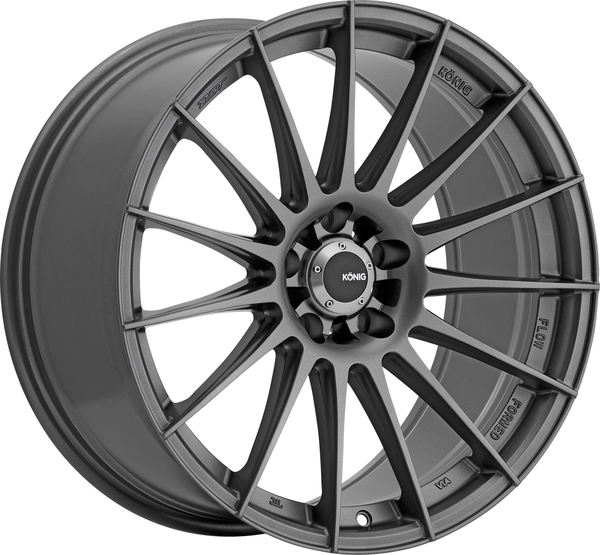 Konig Rennform Matte Grey 17x8 +45 5x112mm 66.56mm - Wheelwiz