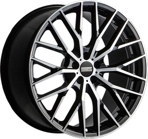 Fondmetal Makhai Gloss Black Machined 19x8.5 +45 5x112mm 66.5mm - Wheelwiz