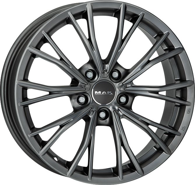 MAK Mark Matte Titanium 17x7.5 +24 5x112mm 66.6mm