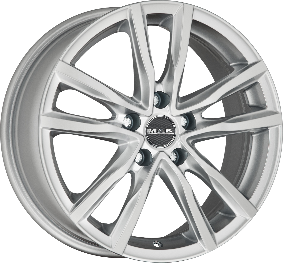 MAK MILANO Silver 17x7 +42 5x105mm 56.6mm - Wheelwiz