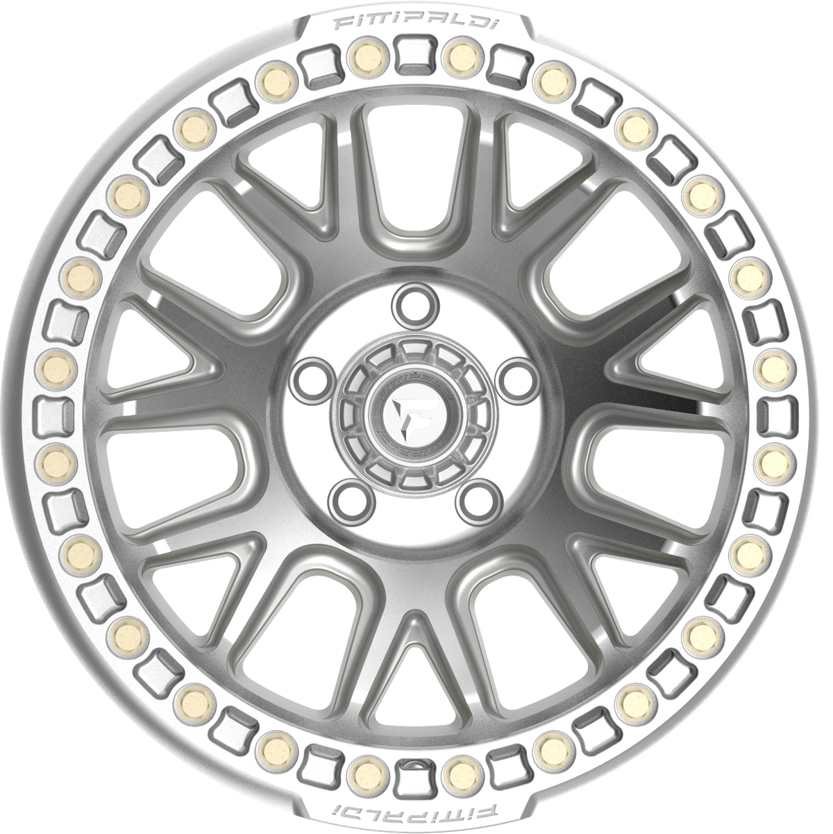 Fittipaldi FB151M Machined Silver 17x9 -38 5x127mm 71.5mm - Wheelwiz