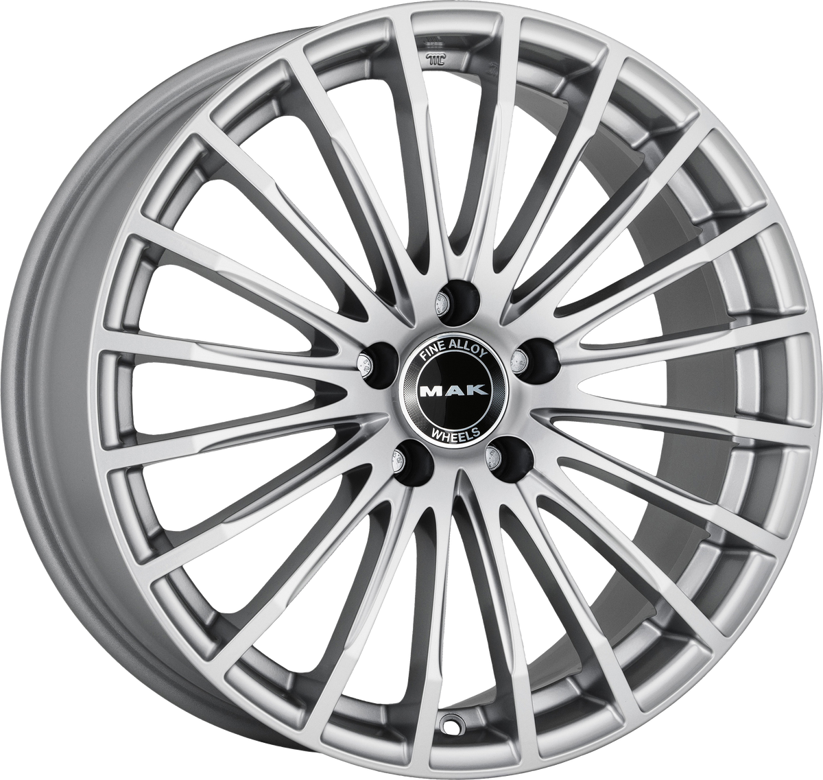 MAK STARLIGHT Silver 19x9.5 +35 5x112mm 66.6mm - Wheelwiz
